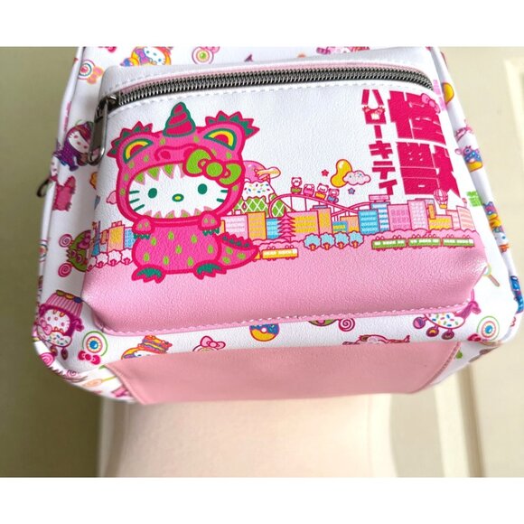 NWT Loungefly backpack Hello Kitty Hot Topic Sweet Monster Kawaii Kaiju Costume - Picture 7 of 10